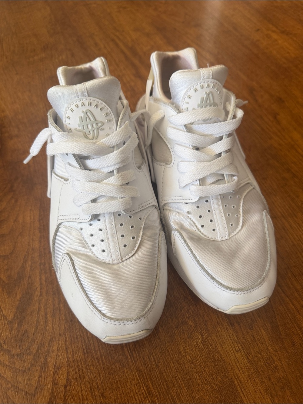 White Athletic Sneakers with Logo Detail